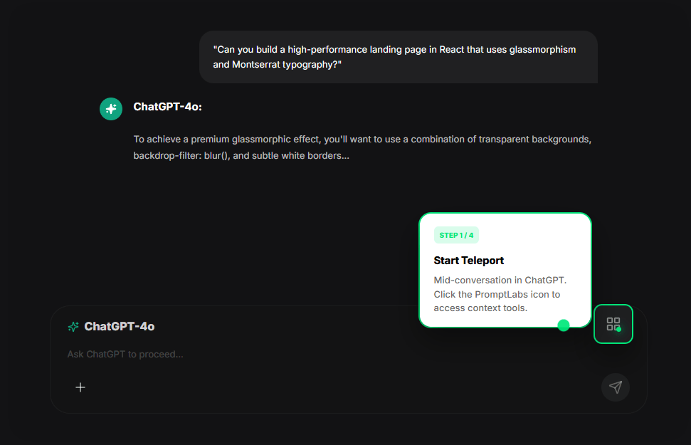 PromptLabs Context Transfer Demo
